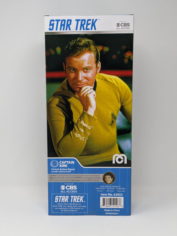 William Shatner Star Trek Captain Kirk Mego 14" Action Figure Signed JSA Certified Autograph