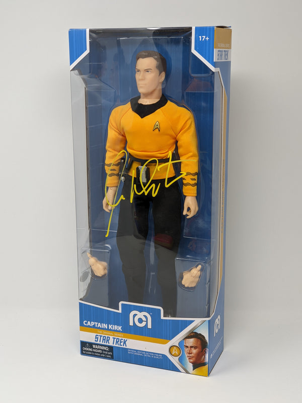 William Shatner Star Trek Captain Kirk Mego 14" Action Figure Signed JSA Certified Autograph