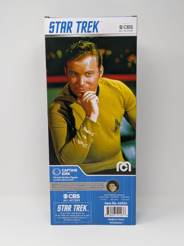 William Shatner Star Trek Captain Kirk Mego 14" Action Figure Signed JSA Certified Autograph