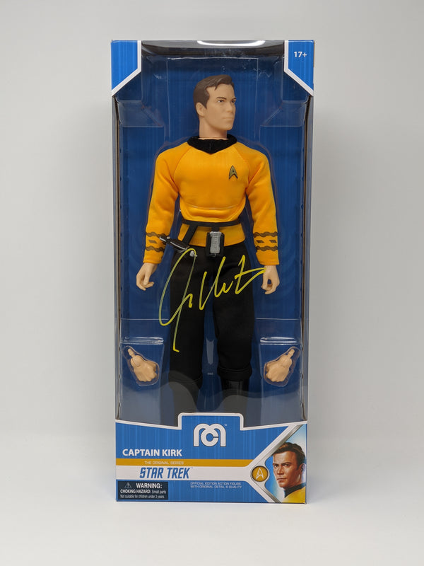 William Shatner Star Trek Captain Kirk Mego 14" Action Figure Signed JSA Certified Autograph