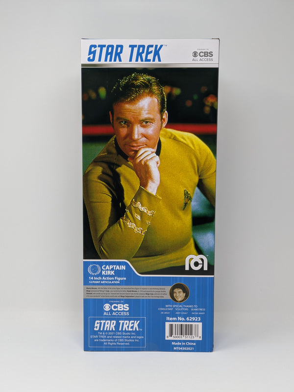 William Shatner Star Trek Captain Kirk Mego 14" Action Figure Signed JSA Certified Autograph