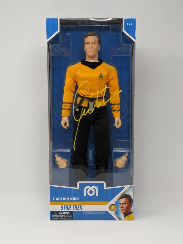 William Shatner Star Trek Captain Kirk Mego 14" Action Figure Signed JSA Certified Autograph