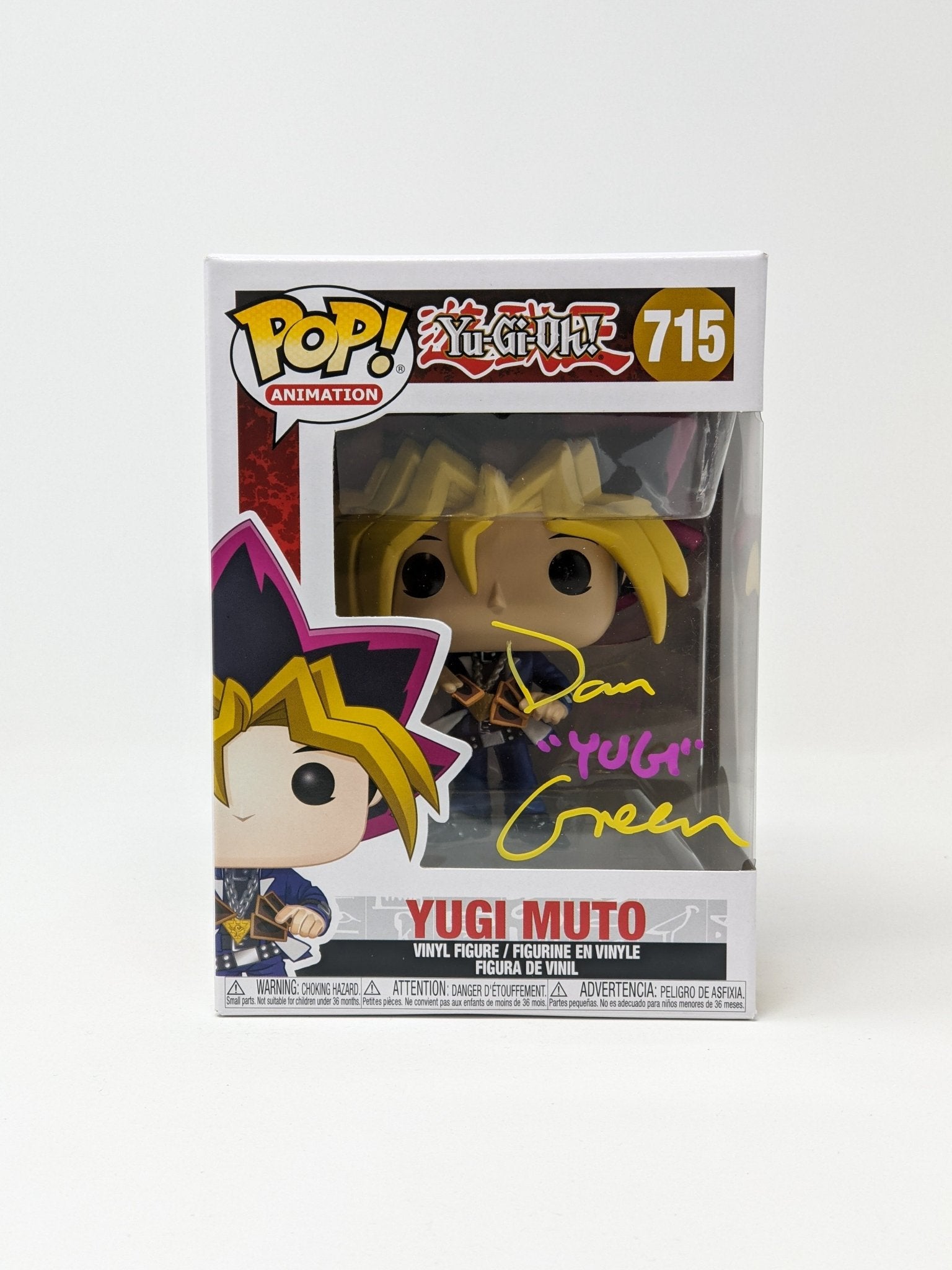 Dan Green YuGiOh Yugi Muto #715 Signed Funko Pop JSA Certified Autogra