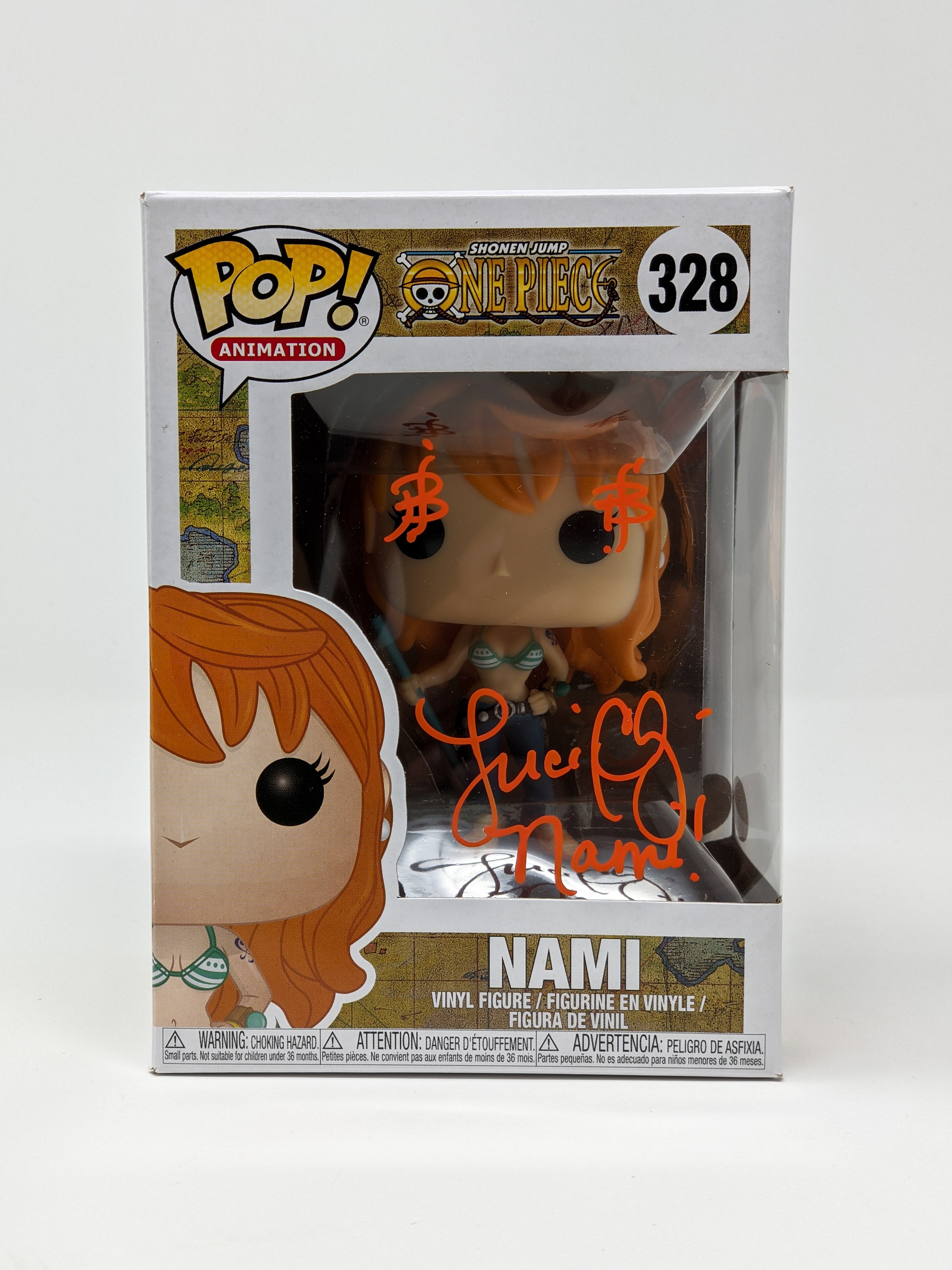 Luci Christian One Piece Nami #328 Signed Funko Pop JSA Certified Autograph GalaxyCon