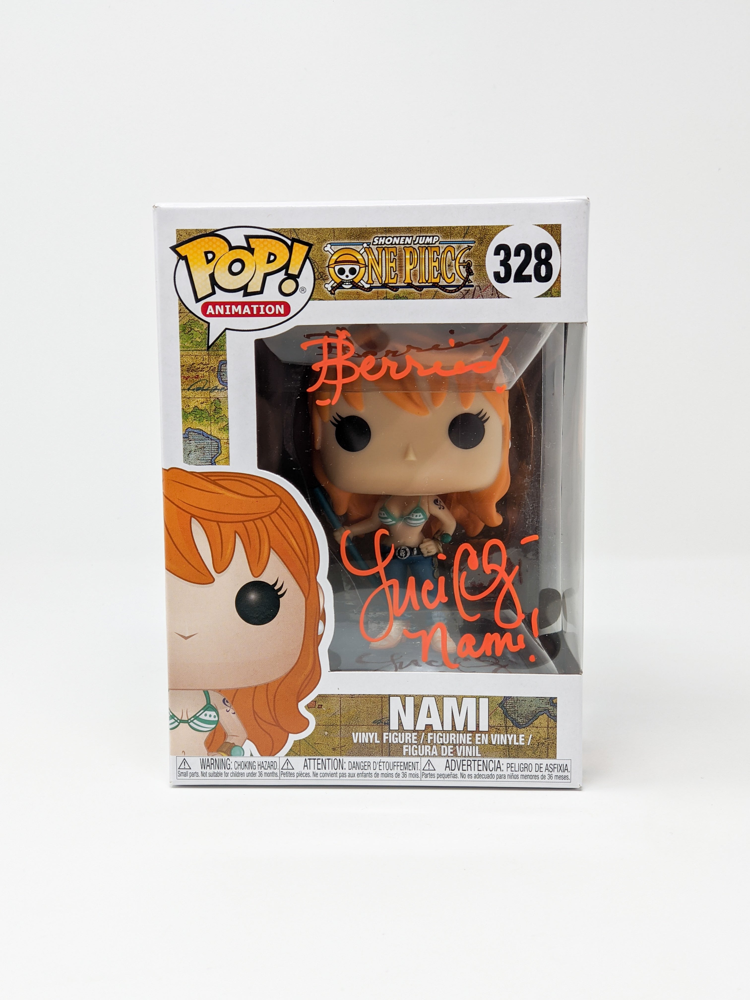 Luci Christian One Piece Nami #328 Signed Funko Pop JSA Certified Autograph GalaxyCon