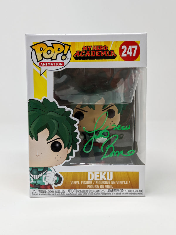 Justin Briner My Hero Academia Deku #247 Signed Funko Pop JSA COA Certified Autograph GalaxyCon