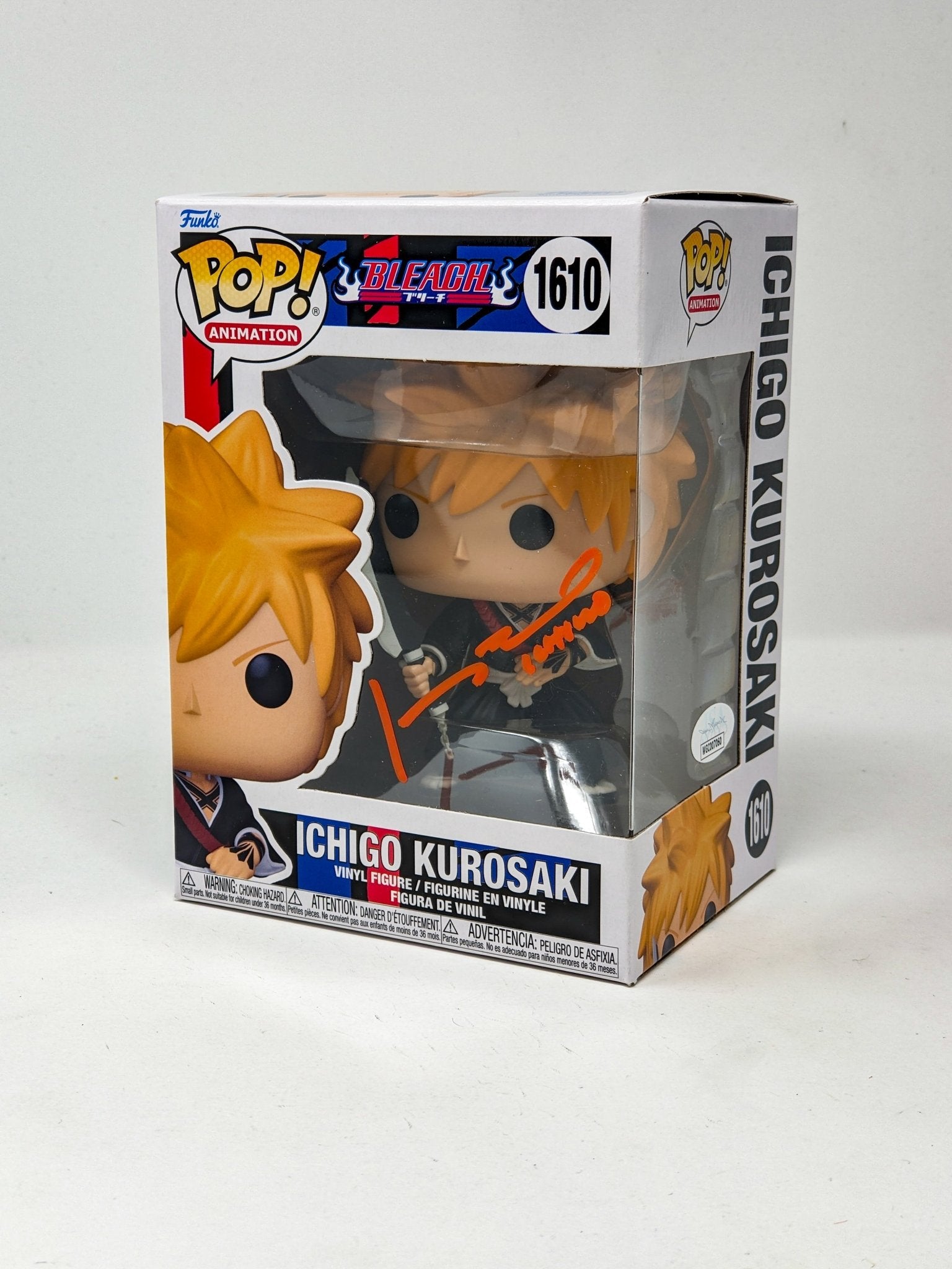 Johnny Yong Bosch Bleach Ichigo #1610 Signed Funko POP! JSA Certified Autograph