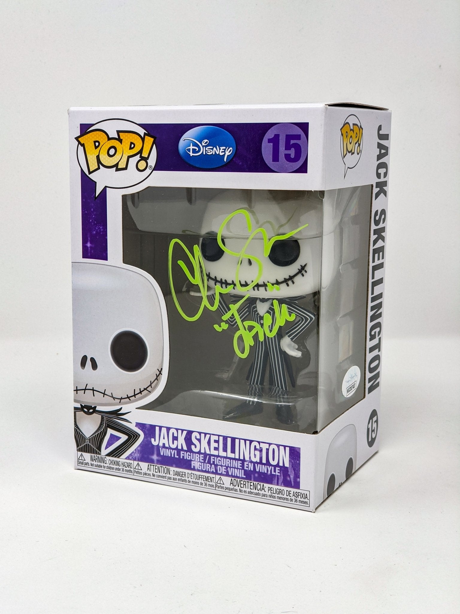Chris Sarandon Disney Nightmare Before Christmas Jack Skellington #15 Signed Funko Pop JSA Certified Autograph