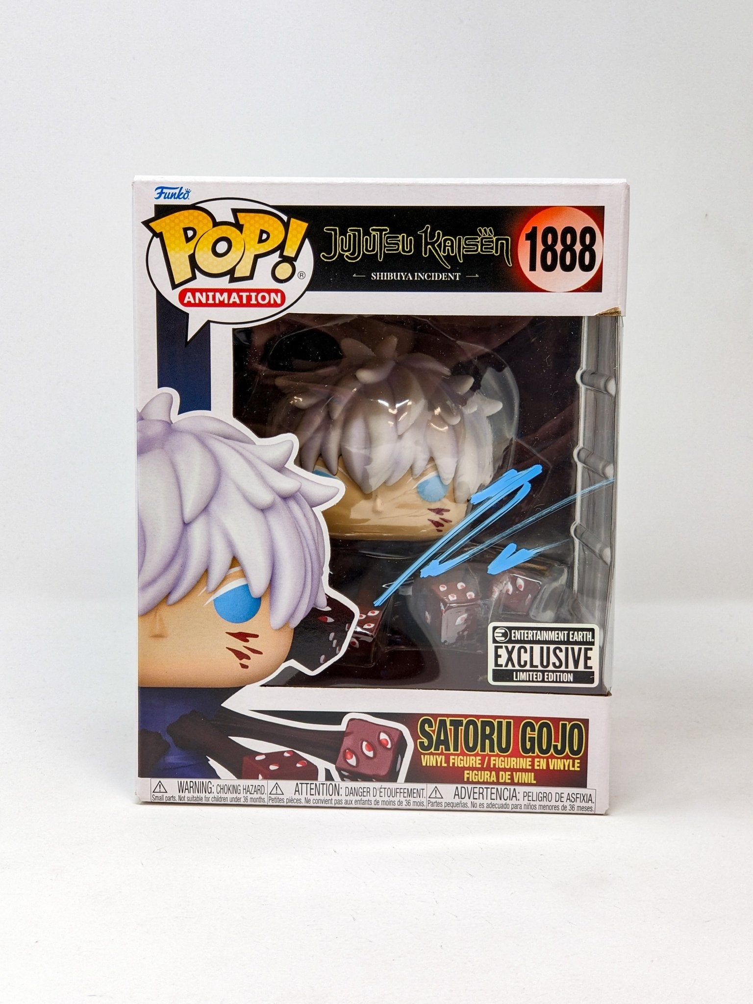 Kaiji Tang Jujutsu Kaisen Satoru Gojo Trapped #1888 Exclusive Signed Funko Pop JSA Certified Autograph