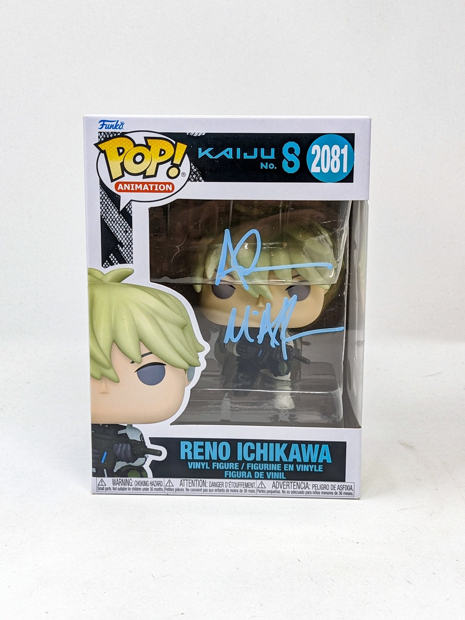 Adam McArthur Reno Ichikawa Kaiju No. 8 #2081 Signed Funko Pop JSA Certified Autograph