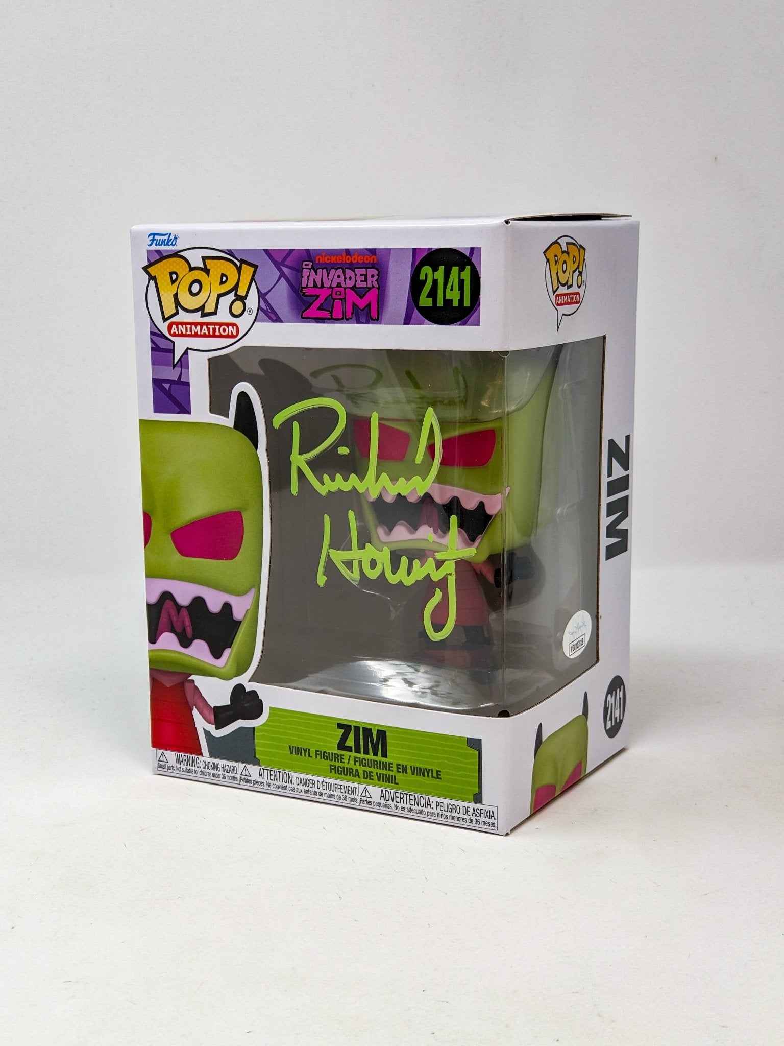 Richard Horvitz Signed Invader Zim #2141 Funko Pop JSA Certified Autograph