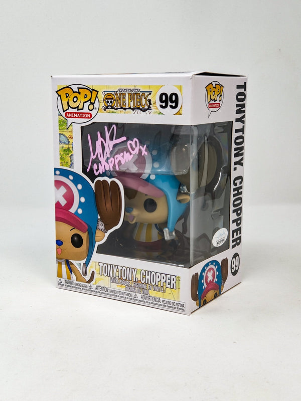 Mikaela Hoover One Piece Tony Tony Chopper #99 Signed Funko Pop JSA Certified Autograph