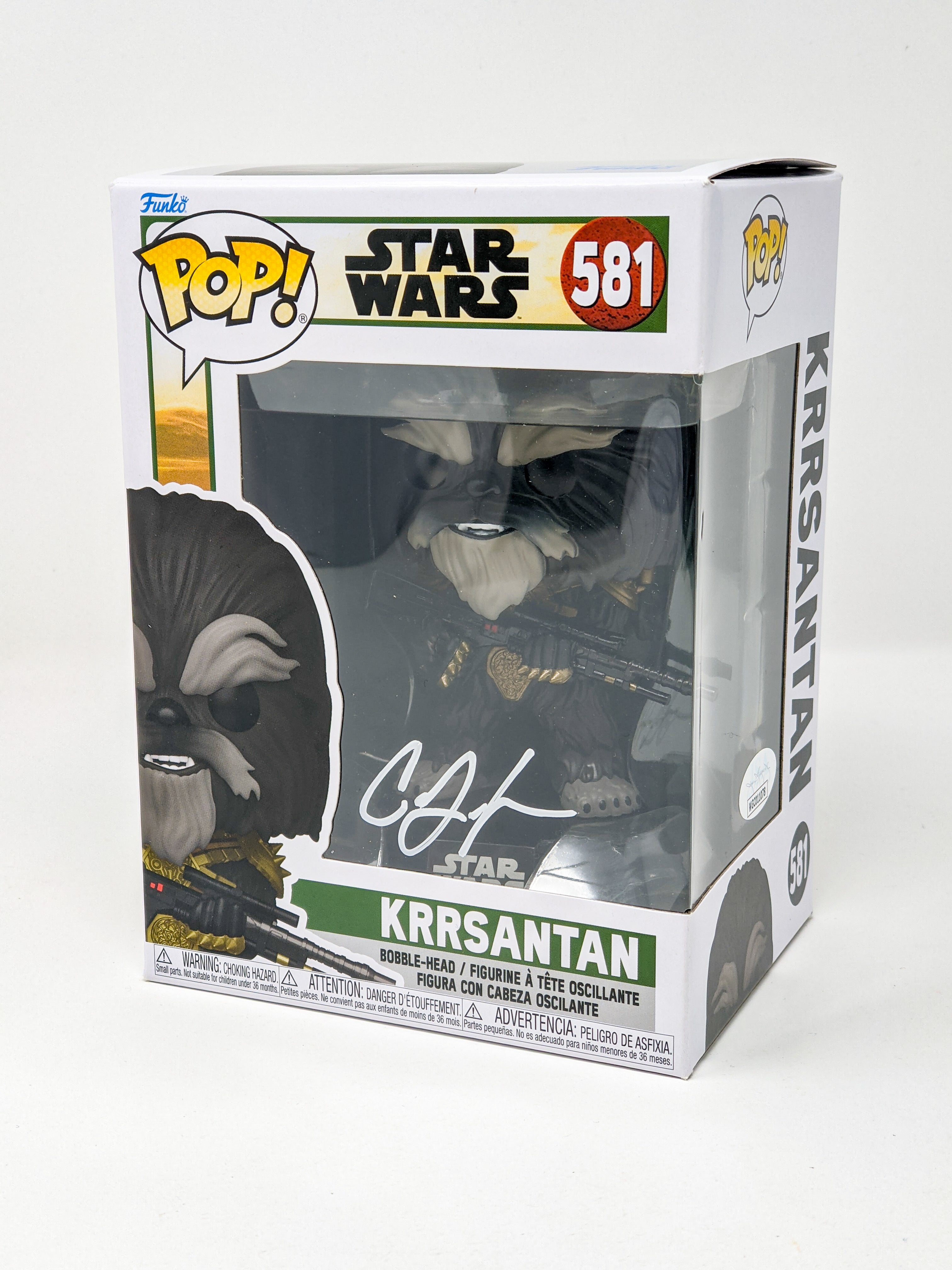 Carey Jones Star Wars Krrsantan #581 Signed Funko Pop JSA Certified Autograph