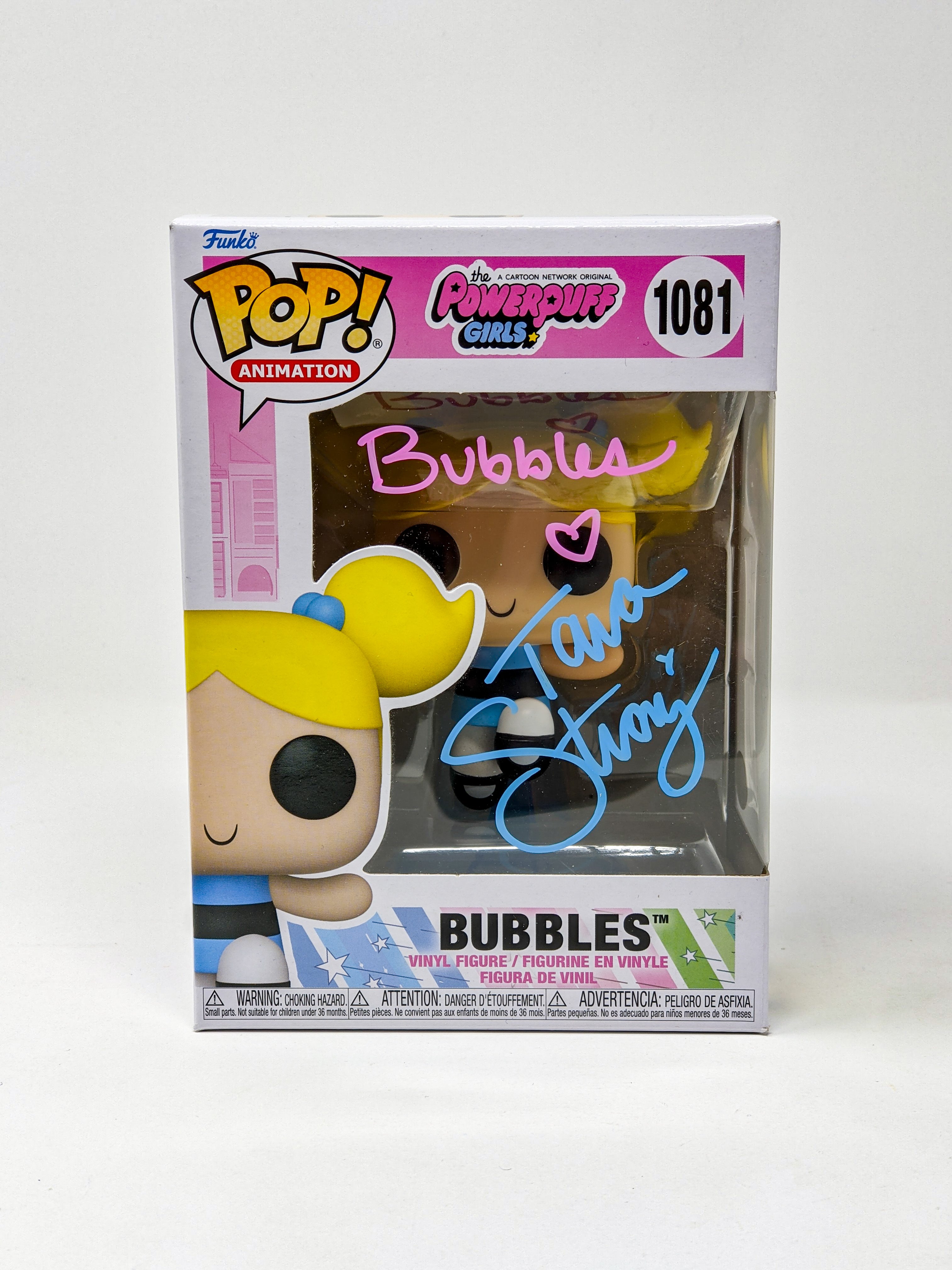 Tara Strong Powerpuff Girls Bubbles #1081 Signed Funko Pop JSA Certified Autograph