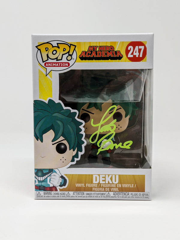 Justin Briner My Hero Academia Deku #247 Signed Funko Pop JSA COA Certified Autograph GalaxyCon