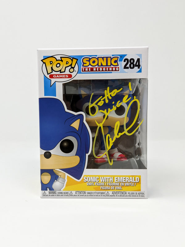 Jaleel White Sonic With Emerald #284 Signed Funko Pop JSA Certified Autograph