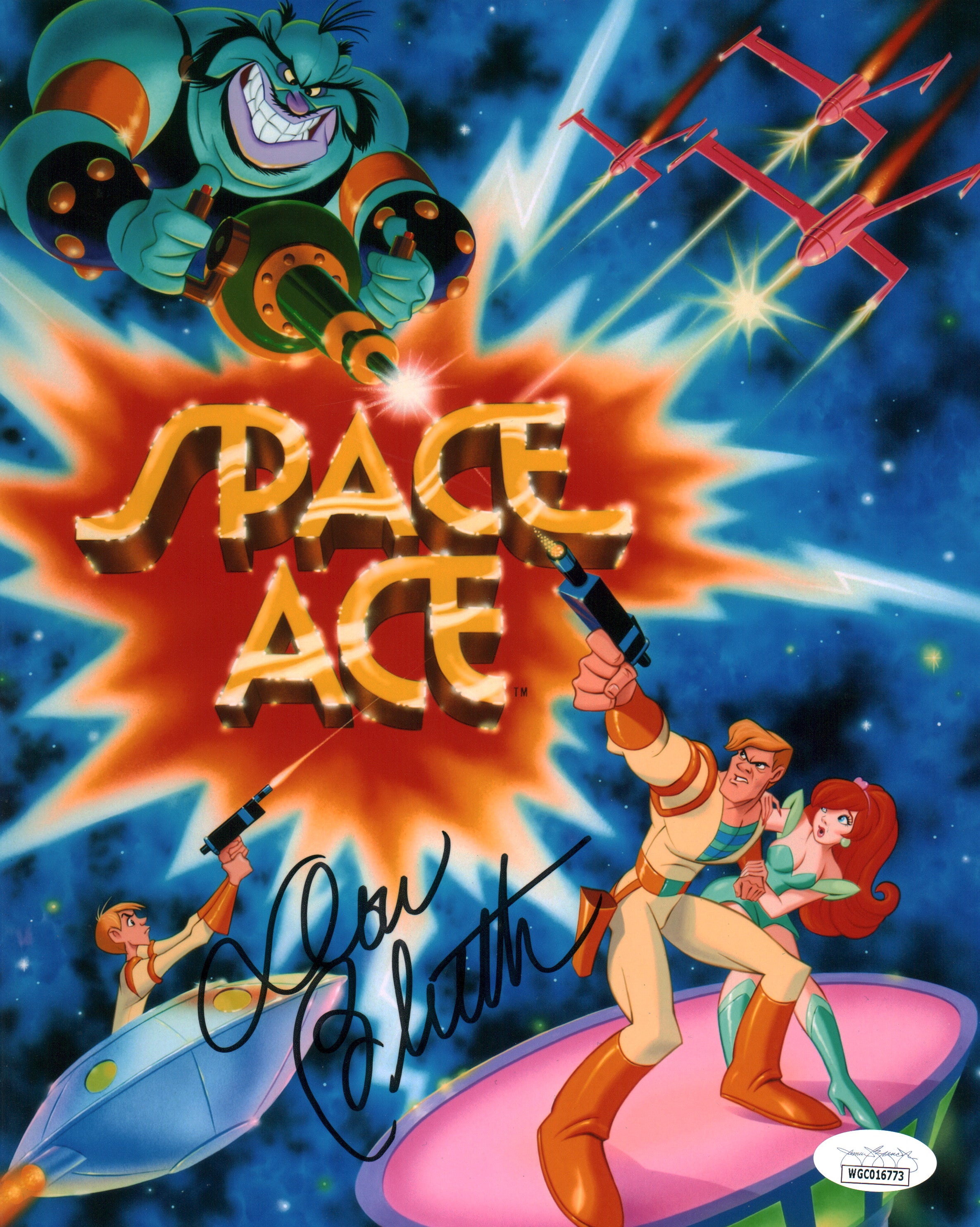 Don Bluth Space Ace 8x10 Signed Photo JSA COA Certified Autograph