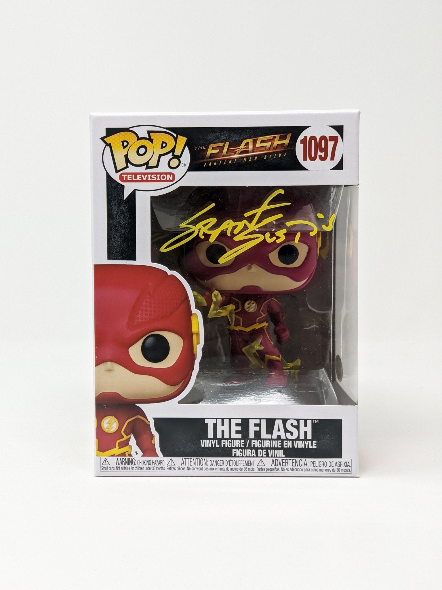 Grant Gustin DC The Flash #1097 Signed Funko Pop JSA Certified Autogra
