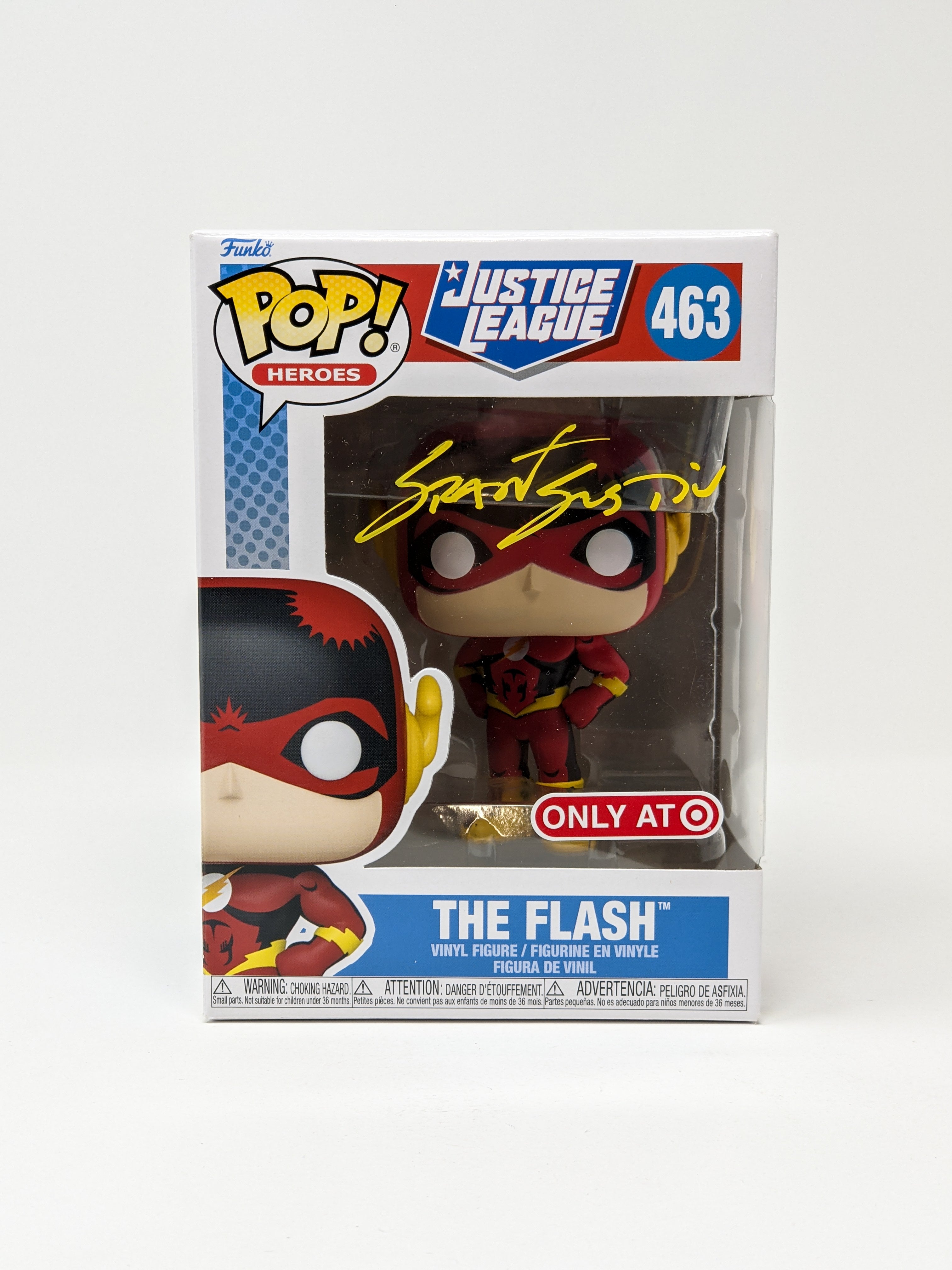 Grant Gustin DC Justice League The Flash #463 Exclusive Signed Funko Pop JSA Certified Autograph