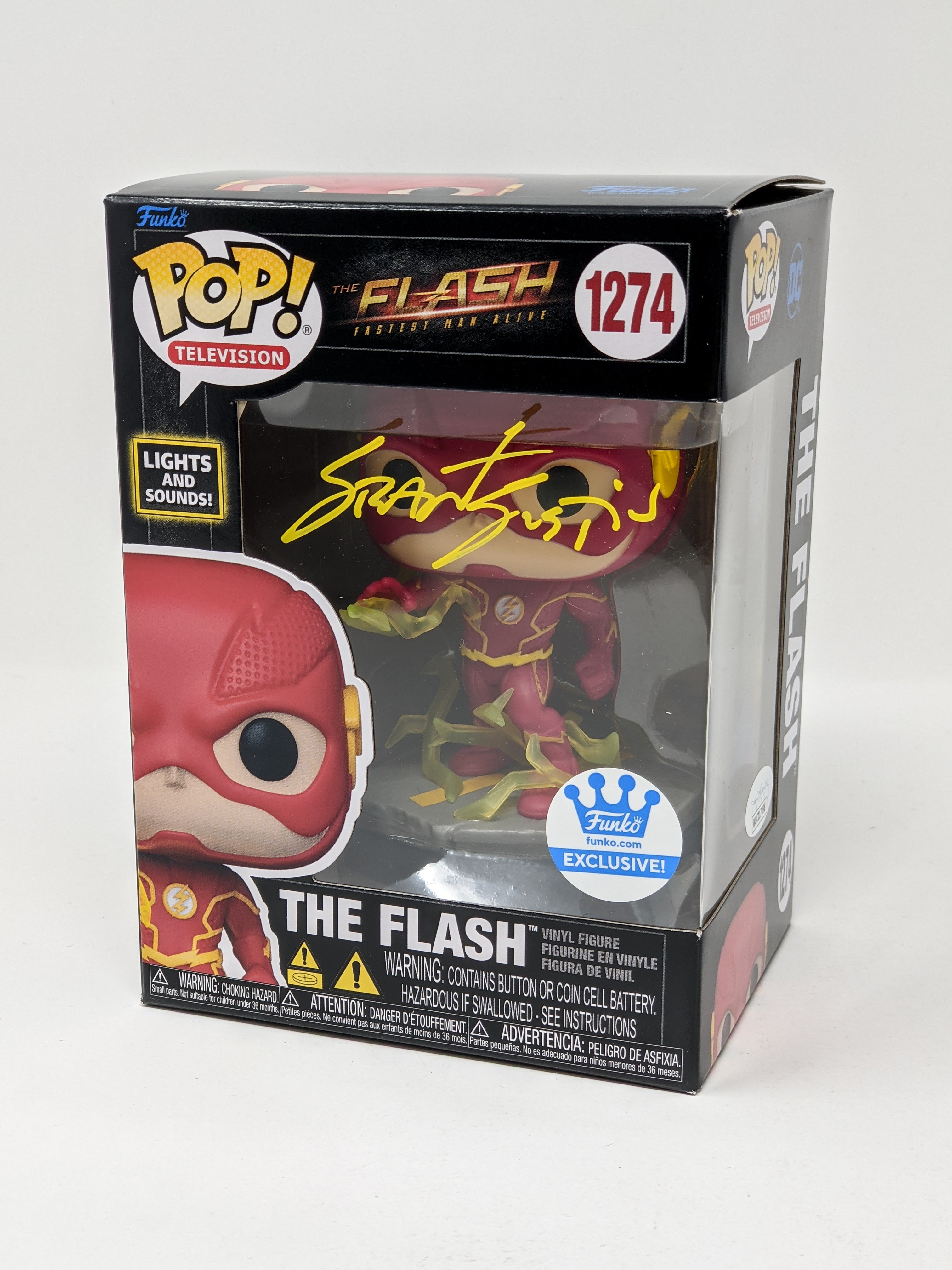 Grant Gustin DC The Flash #1274 Exclusive Signed Funko Pop JSA Certified Autograph