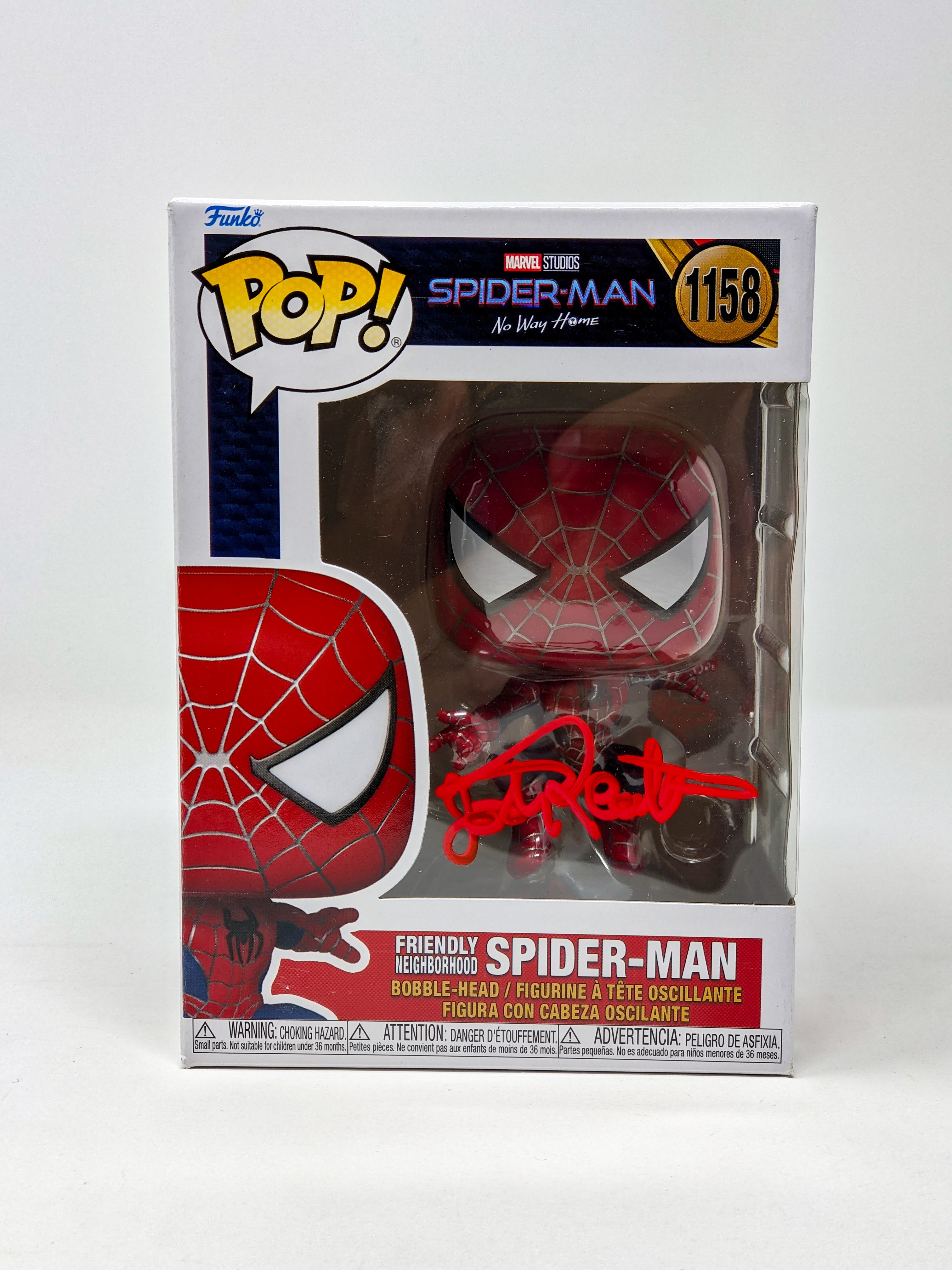 Josh Keaton Marvel Friendly Neighborhood Spider-Man #1158 Signed Funko Pop JSA Certified Autograph