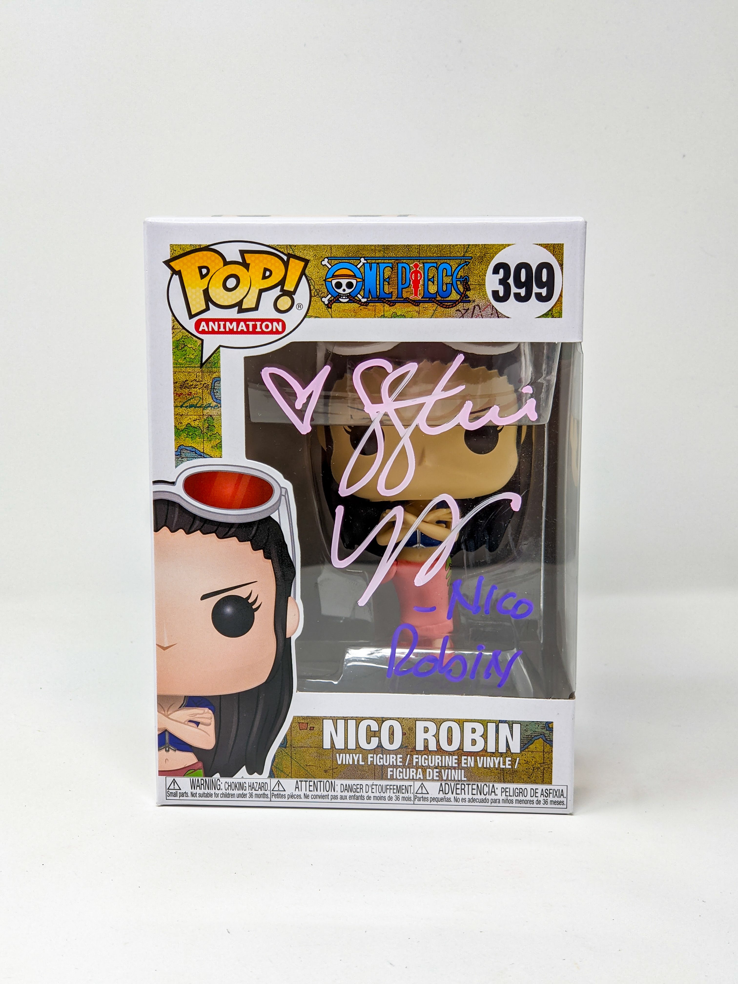 Stephanie Young One Piece Nico Robin #399 Signed Funko Pop JSA Certified Autograph