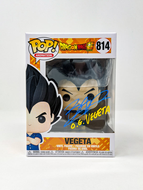 Brian Drummond Dragon Ball Z Vegeta #814 Signed Funko Pop JSA Certified Autograph