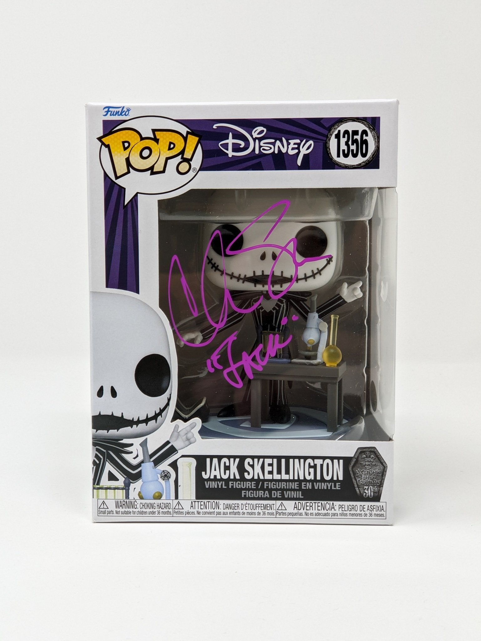 Chris Sarandon Disney Nightmare Before Christmas Jack Skellington #1356 Signed Funko Pop JSA Certified Autograph