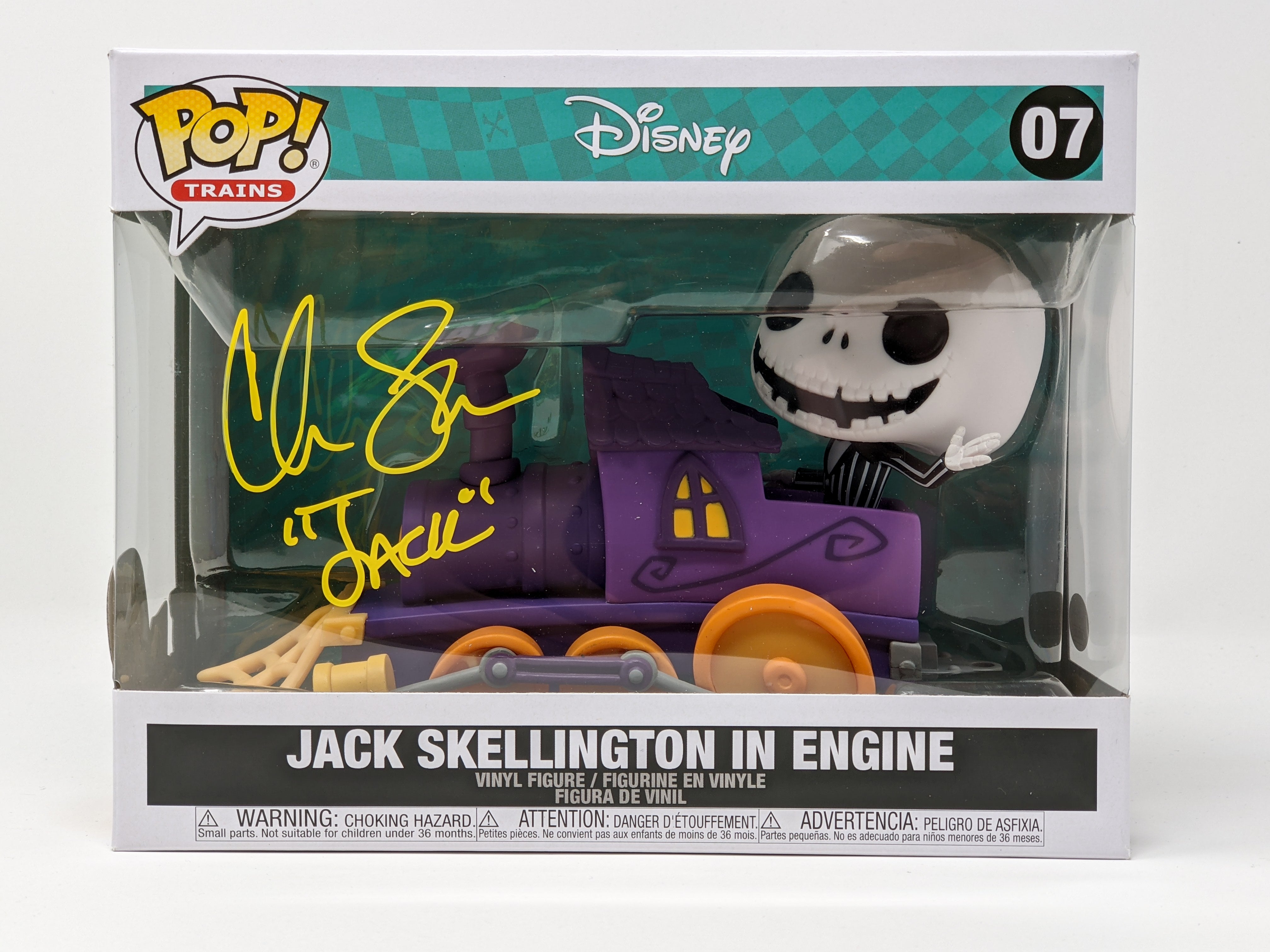 Chris Sarandon Disney Jack Skellington in Engine #07 Large Signed Funko Pop JSA COA Certified Autograph GalaxyCon
