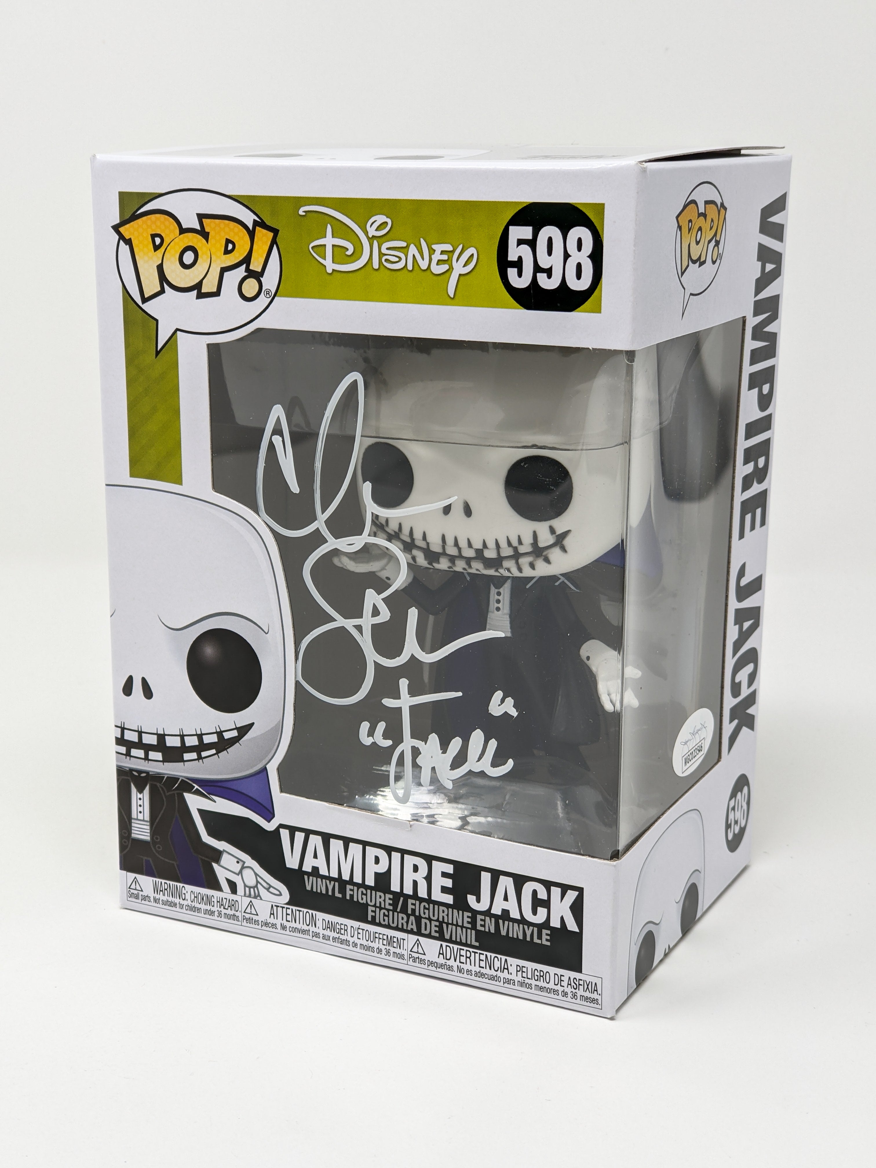 Chris Sarandon Disney Nightmare Before Christmas Vampire Jack #598 Signed Funko Pop JSA COA Certified Autograph GalaxyCon