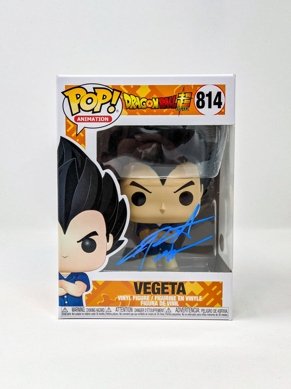 Chris Sabat Dragon Ball Super Vegeta #814 Signed Funko Pop JSA Certified Autograph