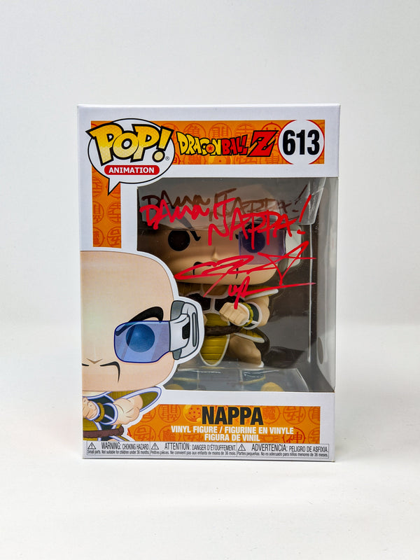 Chris Sabat Dragon Ball Z Nappa #613 Signed Funko Pop JSA Certified Autograph