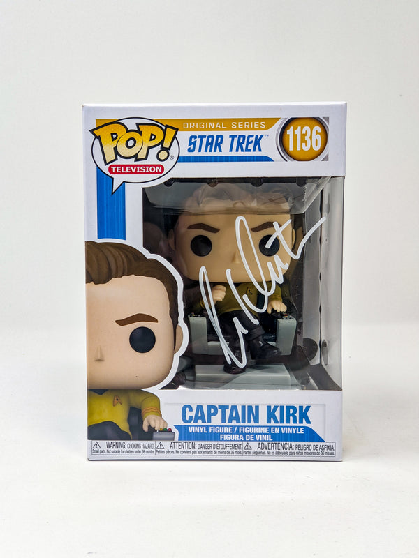 William Shatner Captain Kirk Star Trek #1136 Signed Funko Pop JSA Certified Autograph GalaxyCon