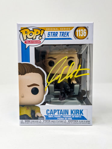 William Shatner Captain Kirk Star Trek #1136 Signed Funko Pop JSA Certified Autograph GalaxyCon