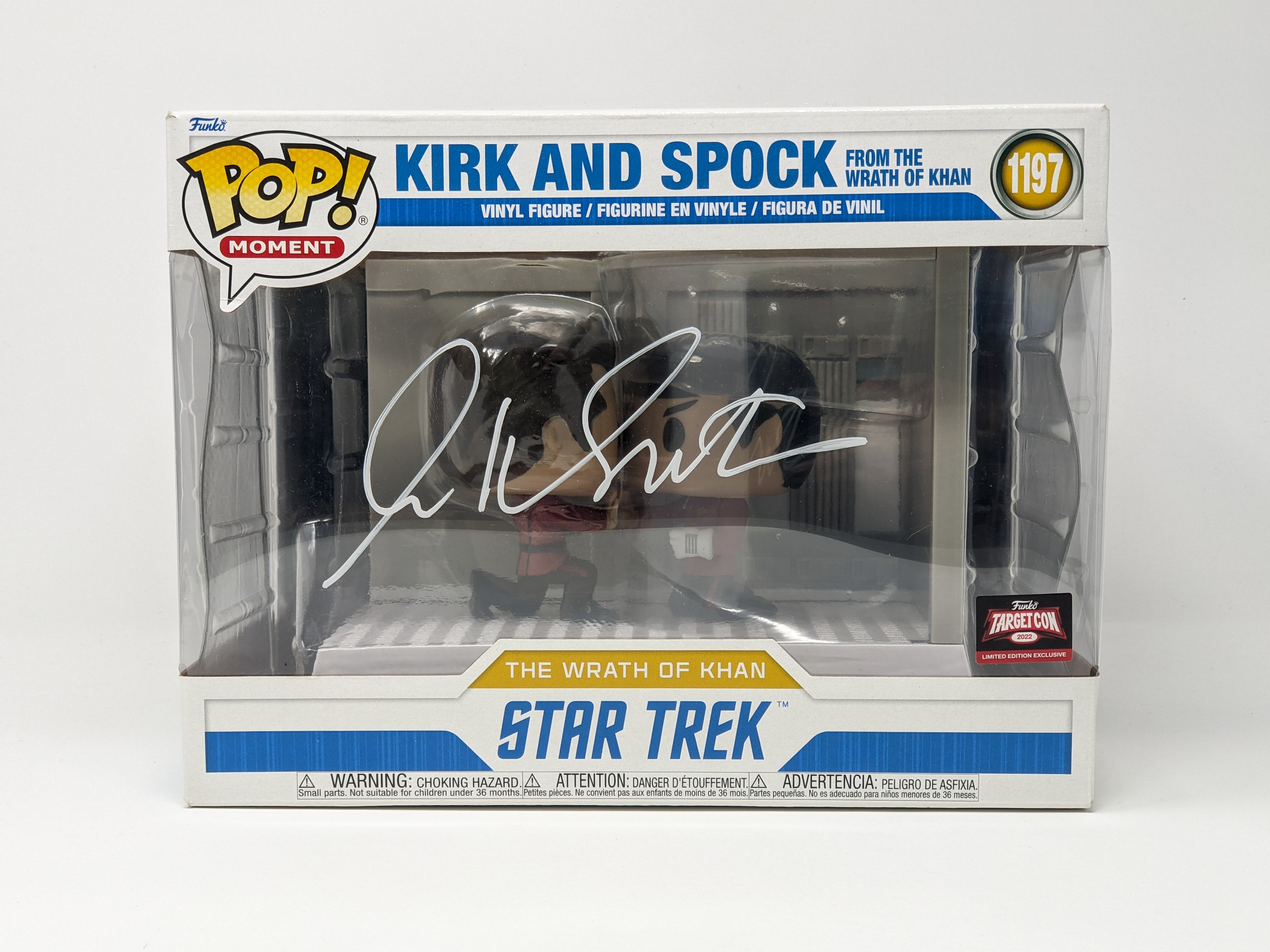 William Shatner Captain Kirk Star Trek #1197 Signed Funko Pop Targetcon Exclusive JSA Certified Autograph