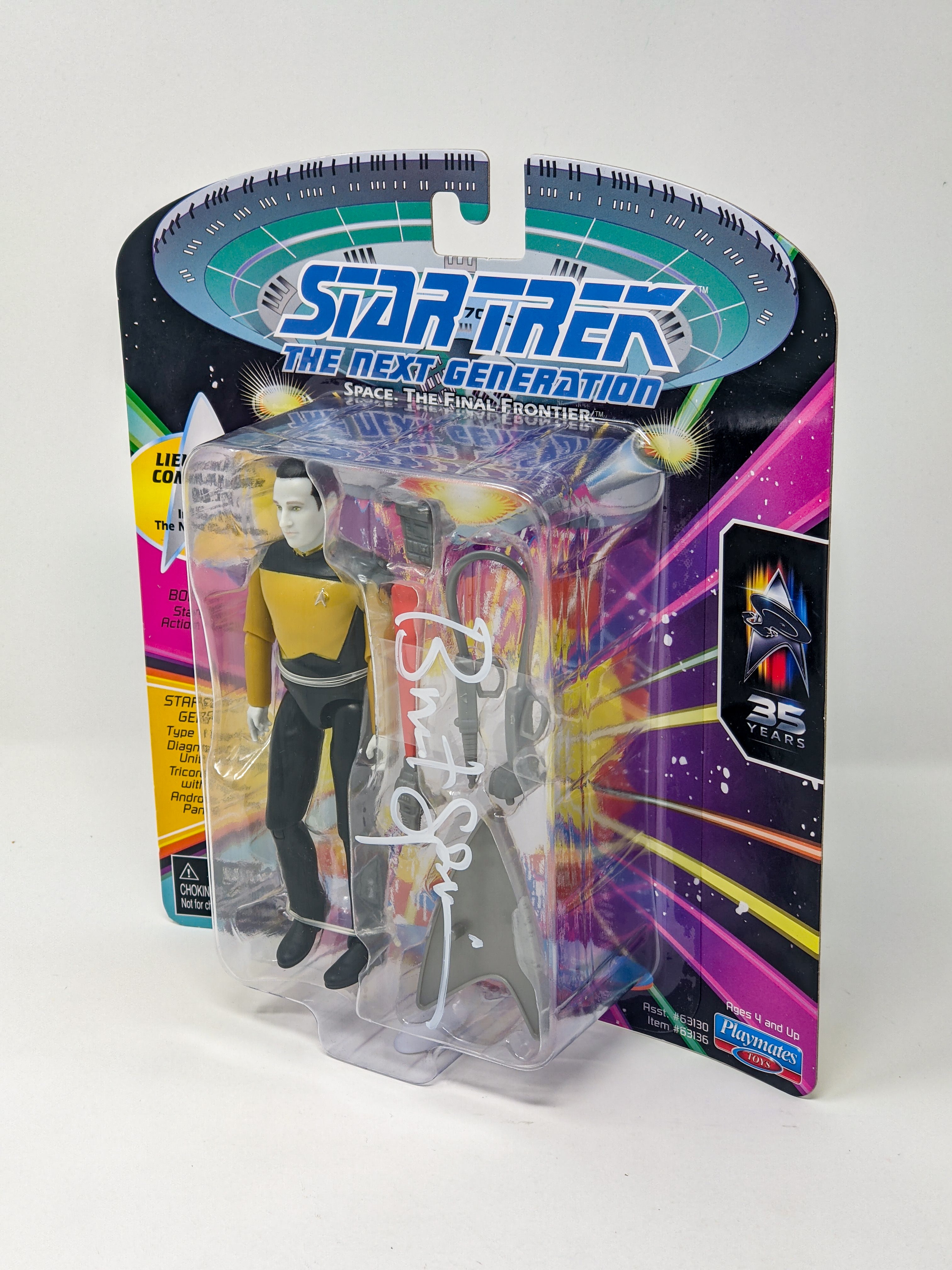 Brent Spiner Star Trek Lieutenant Commander Data Playmates Action Figure Signed JSA Certified Autograph