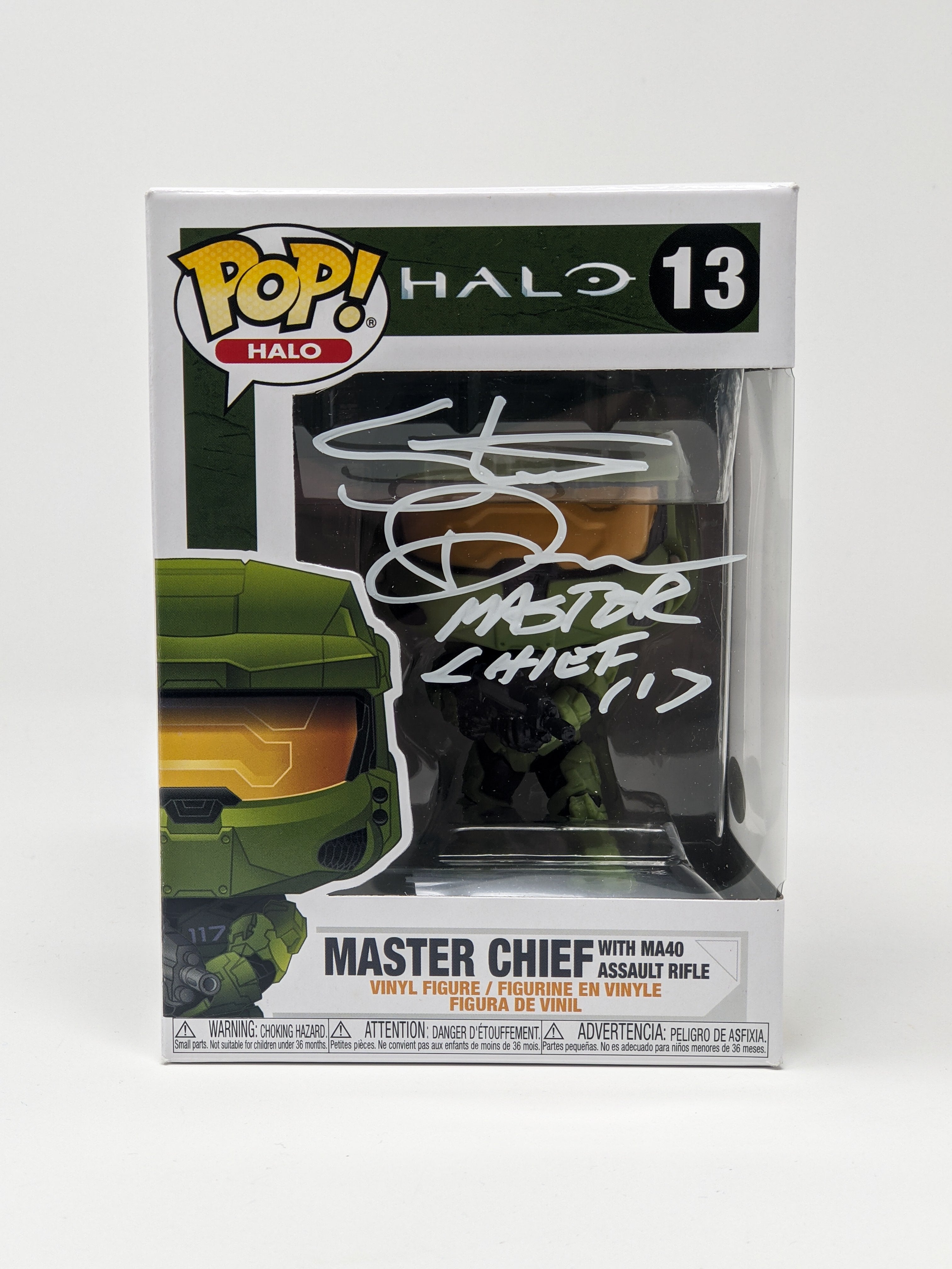Steve Downes Halo Master Chief MA40 Assault Rifle #13 Signed Funko Pop JSA Certified Autograph GalaxyCon
