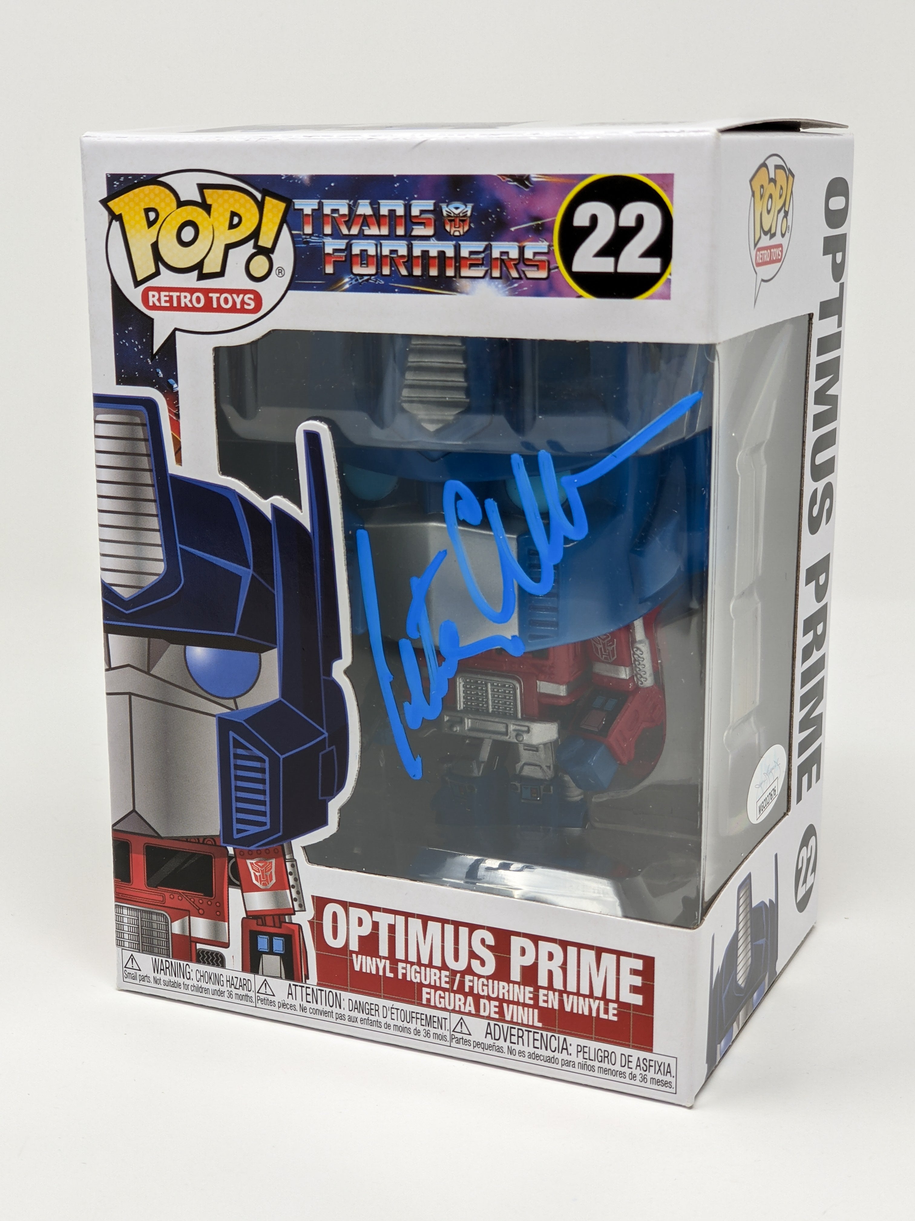 Peter Cullen Transformers Optimus Prime #22 Signed Funko Pop JSA Certified Autograph GalaxyCon
