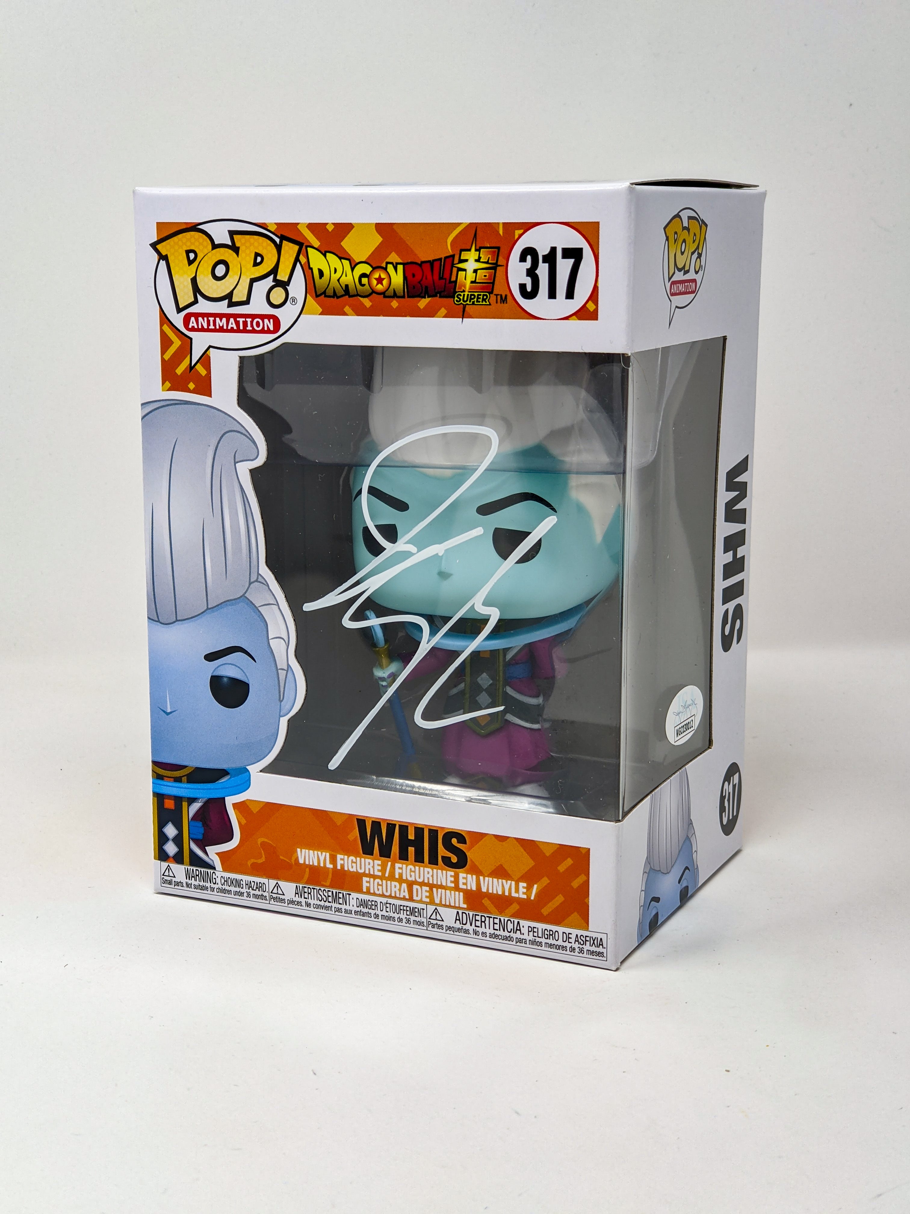 Ian Sinclair Dragon Ball Whis #317 Signed Funko Pop JSA Certified Autograph