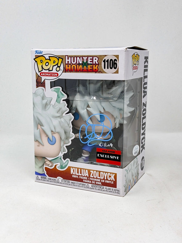 Cristina Vee Hunter X Hunter Killua Zoldyck #1106 Signed AAA Anime EXCLUSIVE Funko Pop JSA Certified Autograph