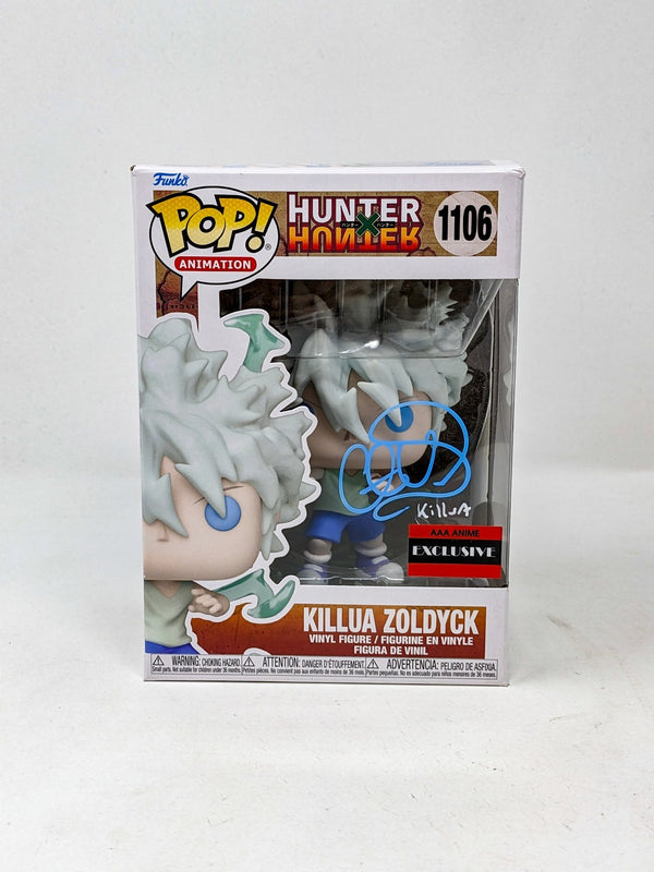 Cristina Vee Hunter X Hunter Killua Zoldyck #1106 Signed AAA Anime EXCLUSIVE Funko Pop JSA Certified Autograph