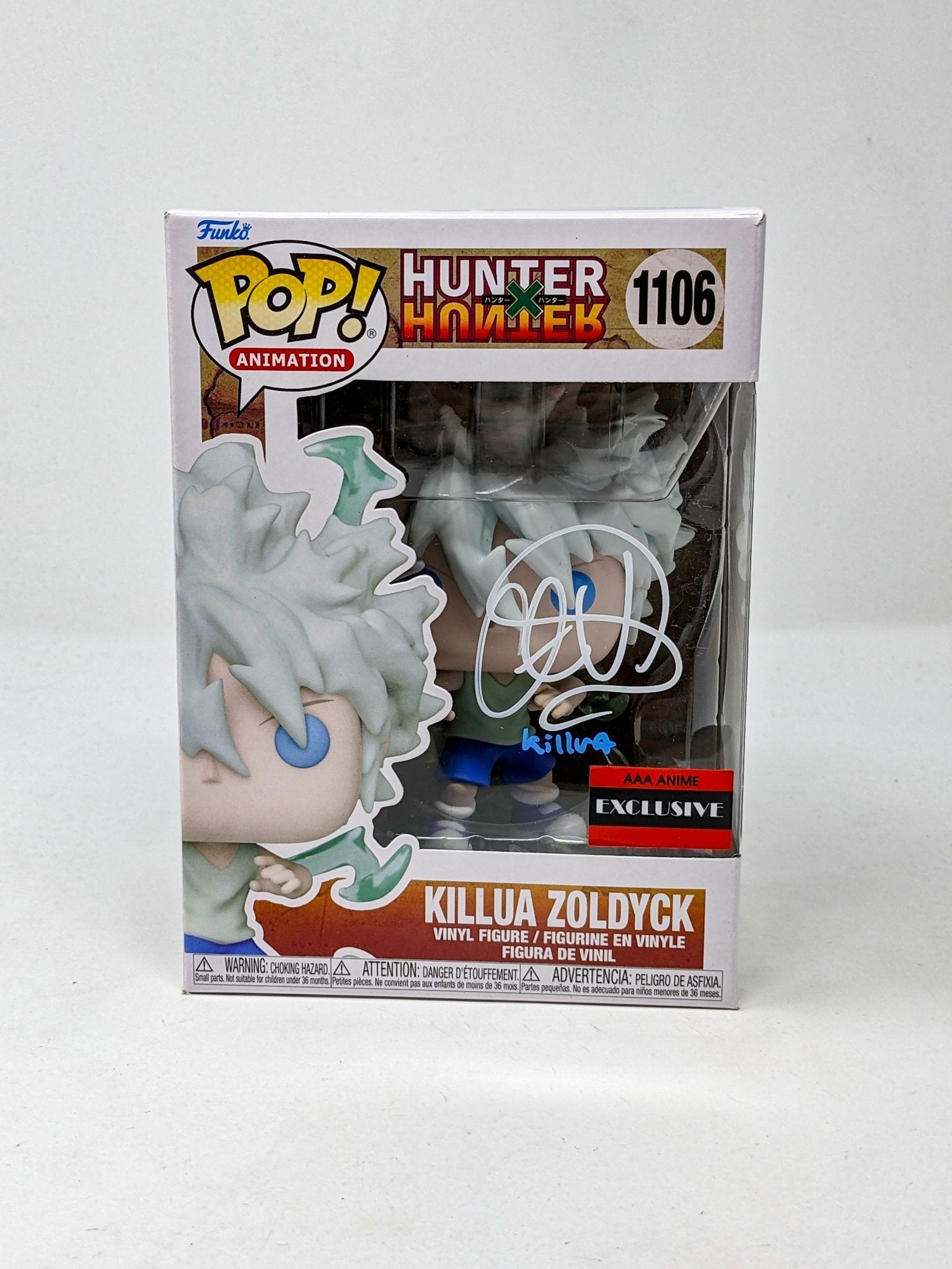 Cristina Vee Hunter X Hunter Killua Zoldyck #1106 Signed AAA Anime EXCLUSIVE Funko Pop JSA Certified Autograph