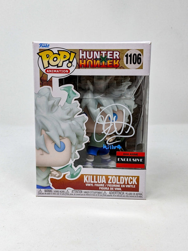 Cristina Vee Hunter X Hunter Killua Zoldyck #1106 Signed AAA Anime EXCLUSIVE Funko Pop JSA Certified Autograph