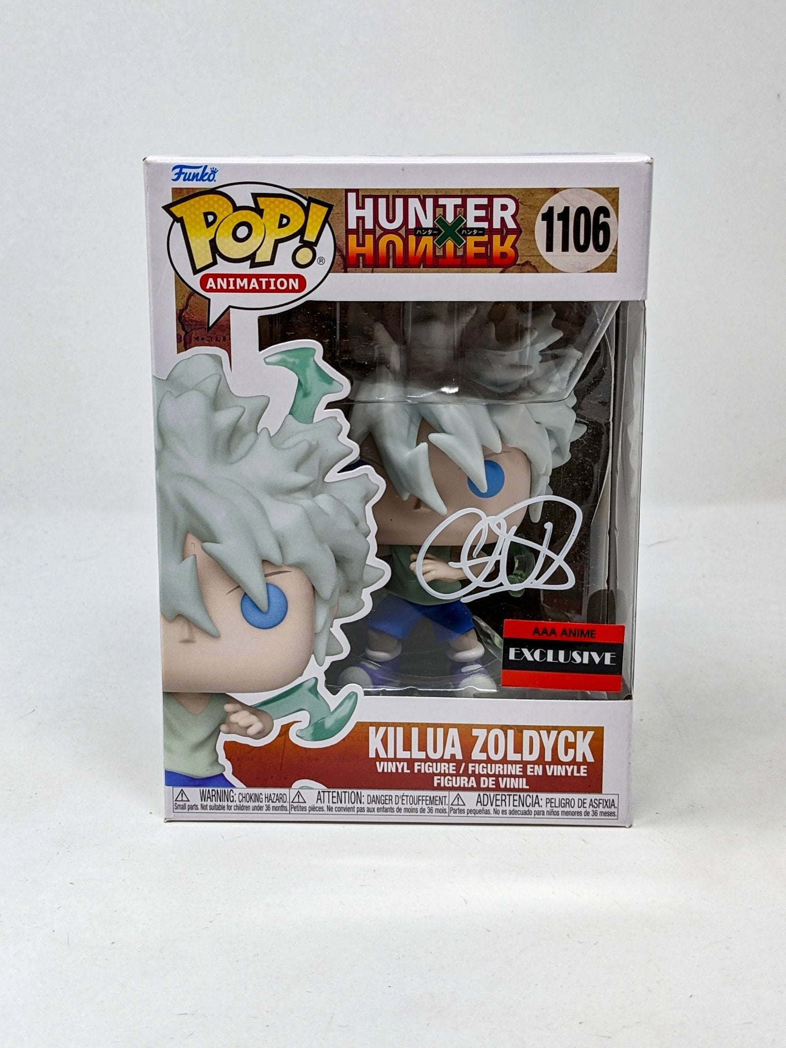 Cristina Vee Hunter X Hunter Killua Zoldyck #1106 Signed AAA Anime EXCLUSIVE Funko Pop JSA Certified Autograph