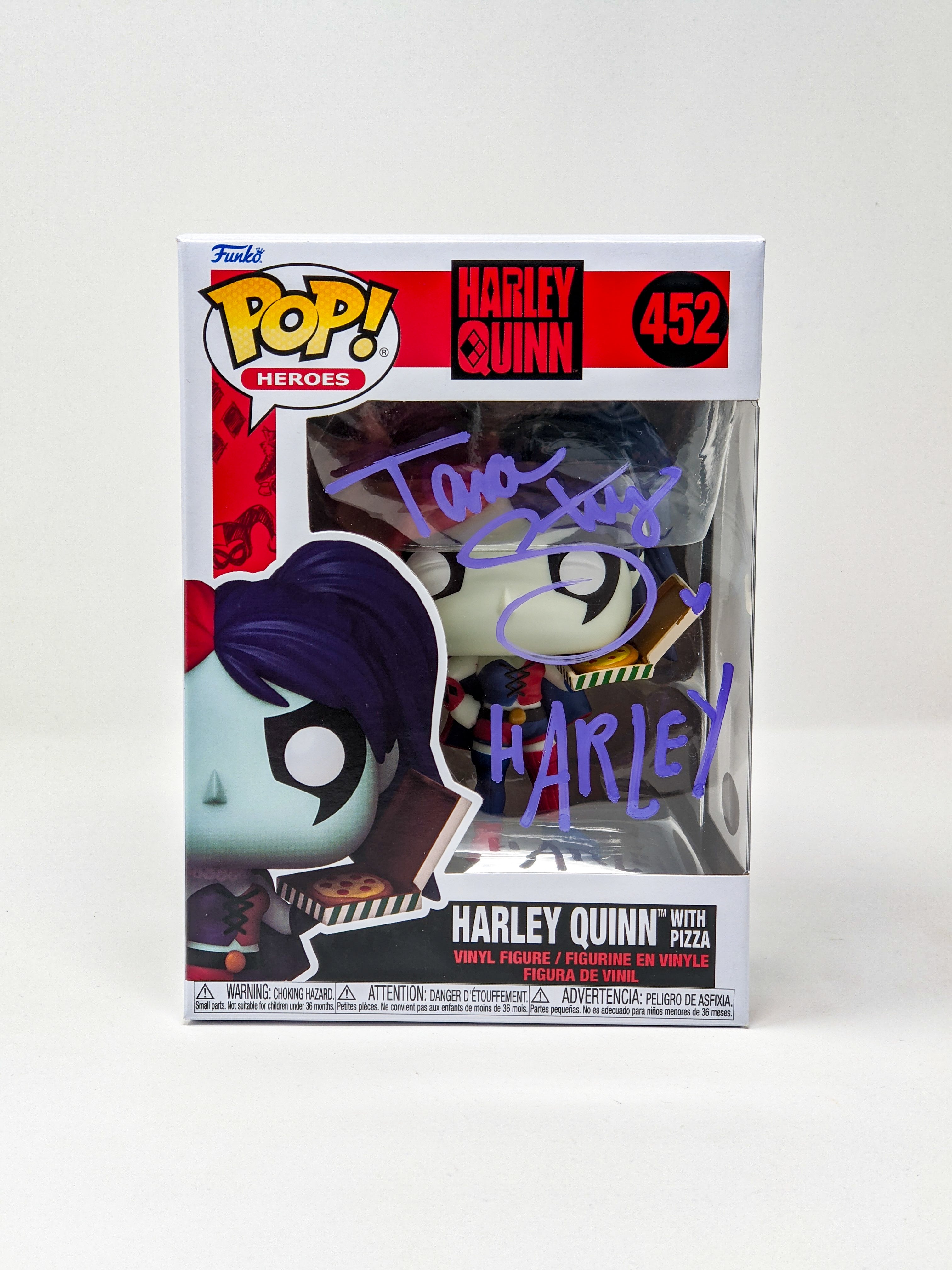 Tara Strong Harley Quinn (With Pizza) #452 Signed Funko Pop JSA Certified Autograph GalaxyCon