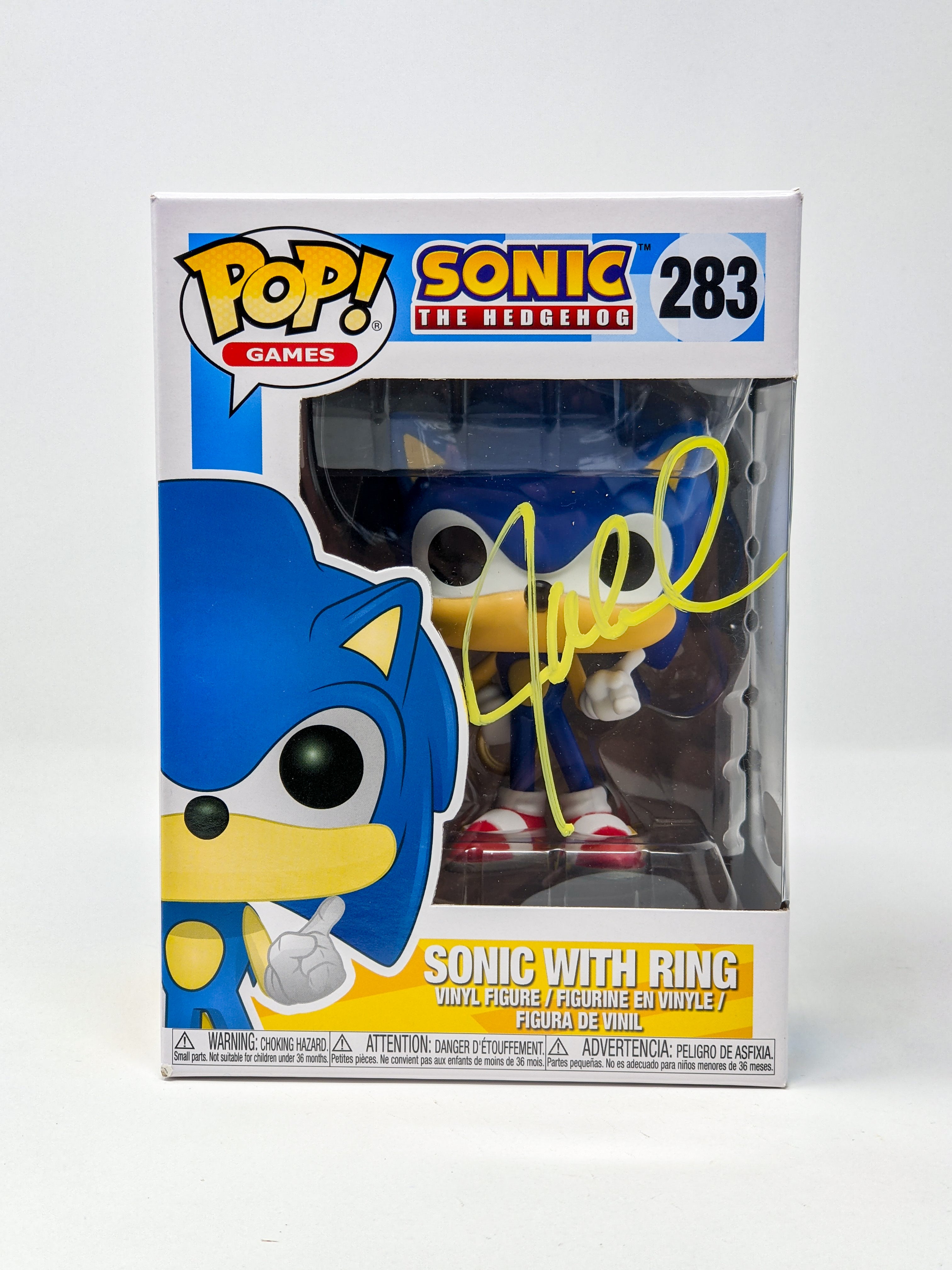 Jaleel White Sonic With Ring #283 Signed Funko Pop JSA Certified Autograph GalaxyCon