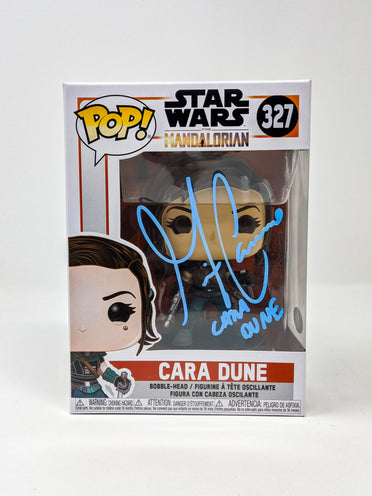 Gina Carano Star Wars Mandalorian Cara Dune #327 Signed Funko Pop JSA Certified Autograph