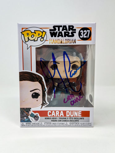 Gina Carano Star Wars Mandalorian Cara Dune #327 Signed Funko Pop JSA Certified Autograph