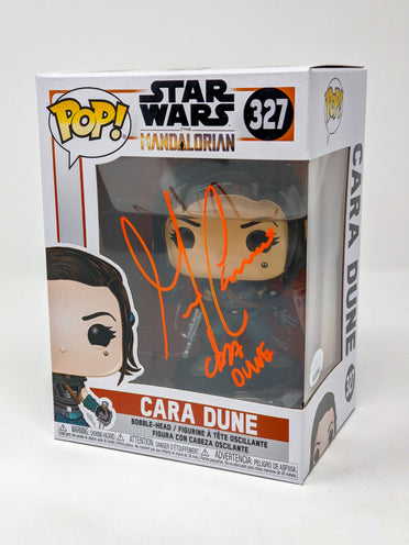 Gina Carano Star Wars Mandalorian Cara Dune #327 Signed Funko Pop JSA Certified Autograph