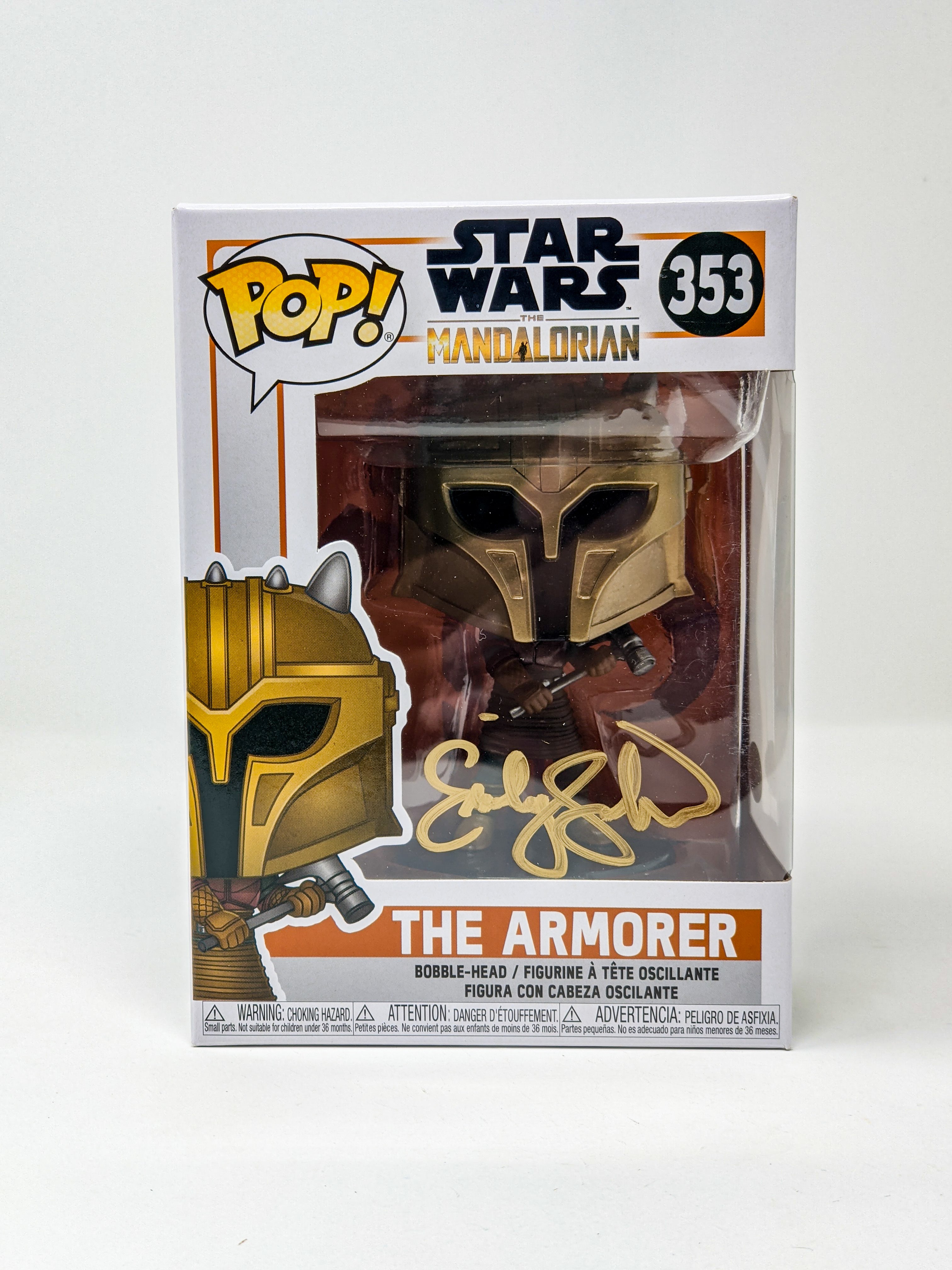 Emily Swallow Star Wars The Armorer #353 Signed Funko Pop JSA Certified Autograph GalaxyCon